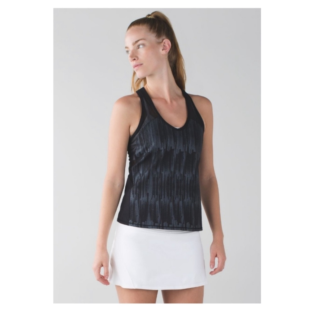 Lululemon Ace Tank Black/ Scratch Match Black Multi Size Small